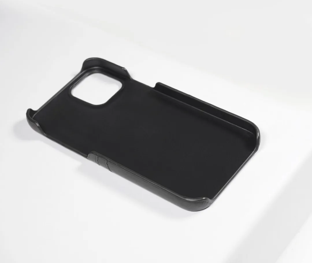 BMAX Leren Hoesje iPhone 12 Pro Max - BMAX984567 - Zwart