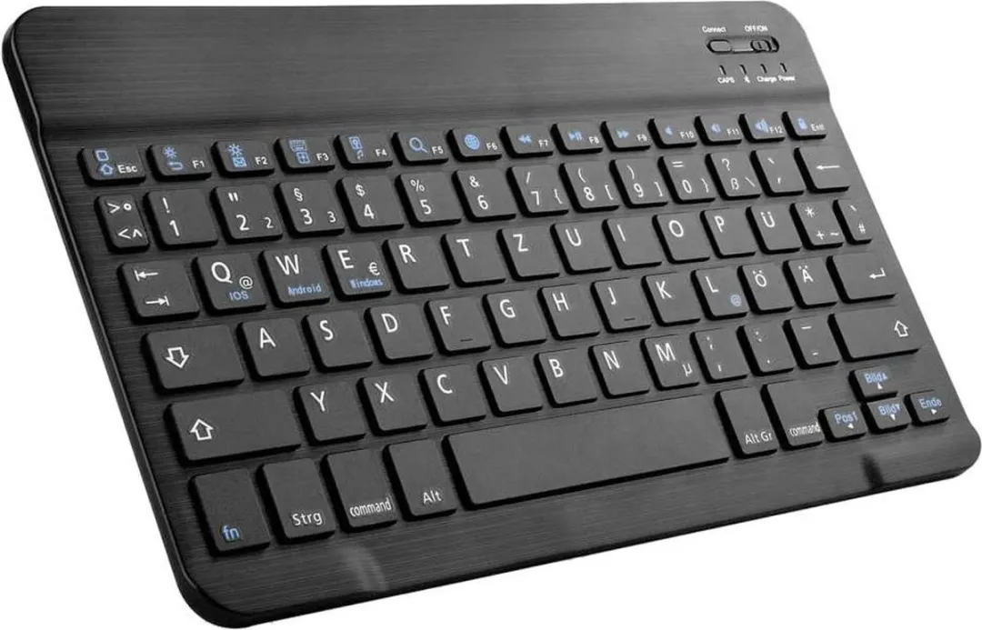 Just in Case Cazy Tablethoes Lenovo Tab P12 Pro - QWERTZ Toetsenbord - Zwart