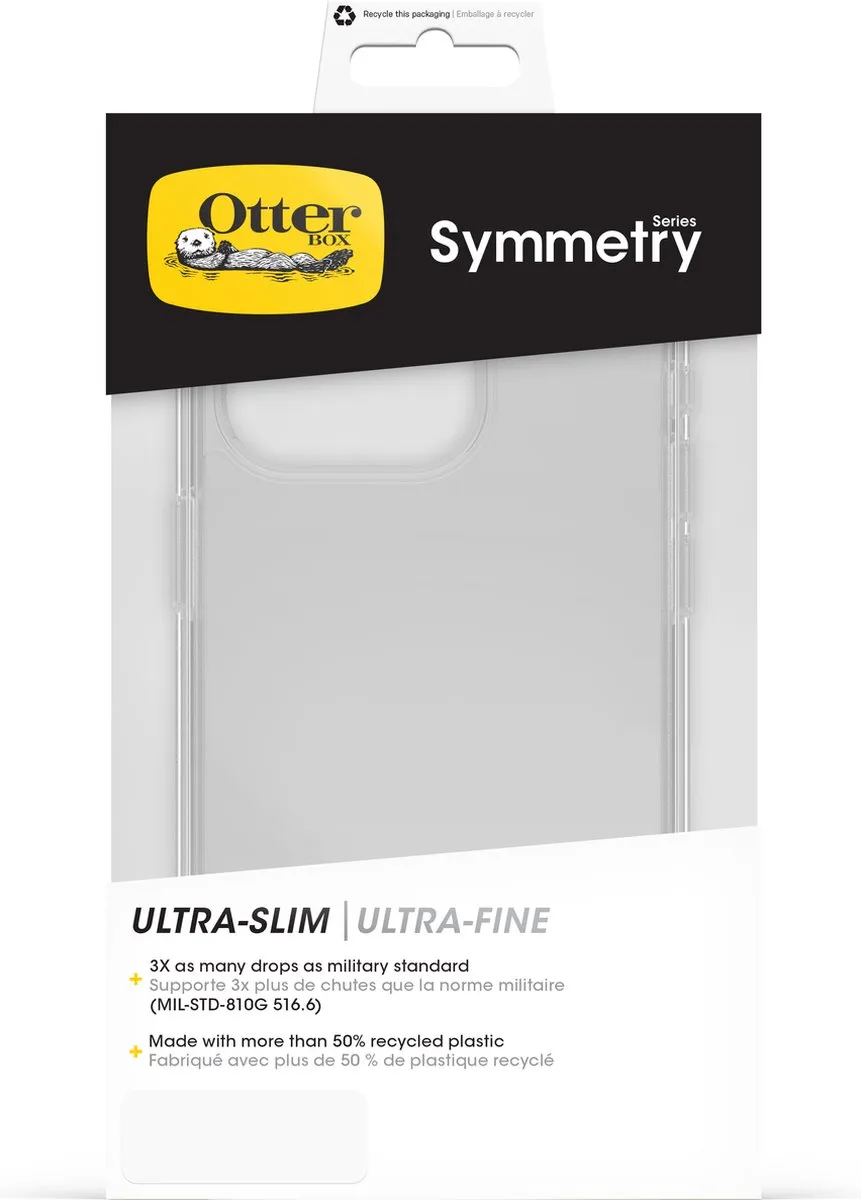 OtterBox Symmetry Case 77-92641 - iPhone 15 Pro - Transparant