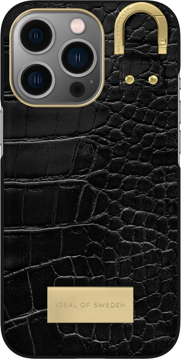 iDeal of Sweden Fashion Case Atelier iPhone 13 Pro Black Croco - IDACSS22-I2161P-334
