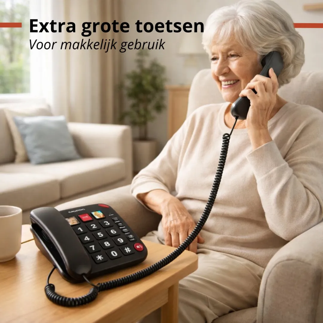 Grundig Senioren Telefoon 8711252503929 - Zwart - afbeelding 6 van 6