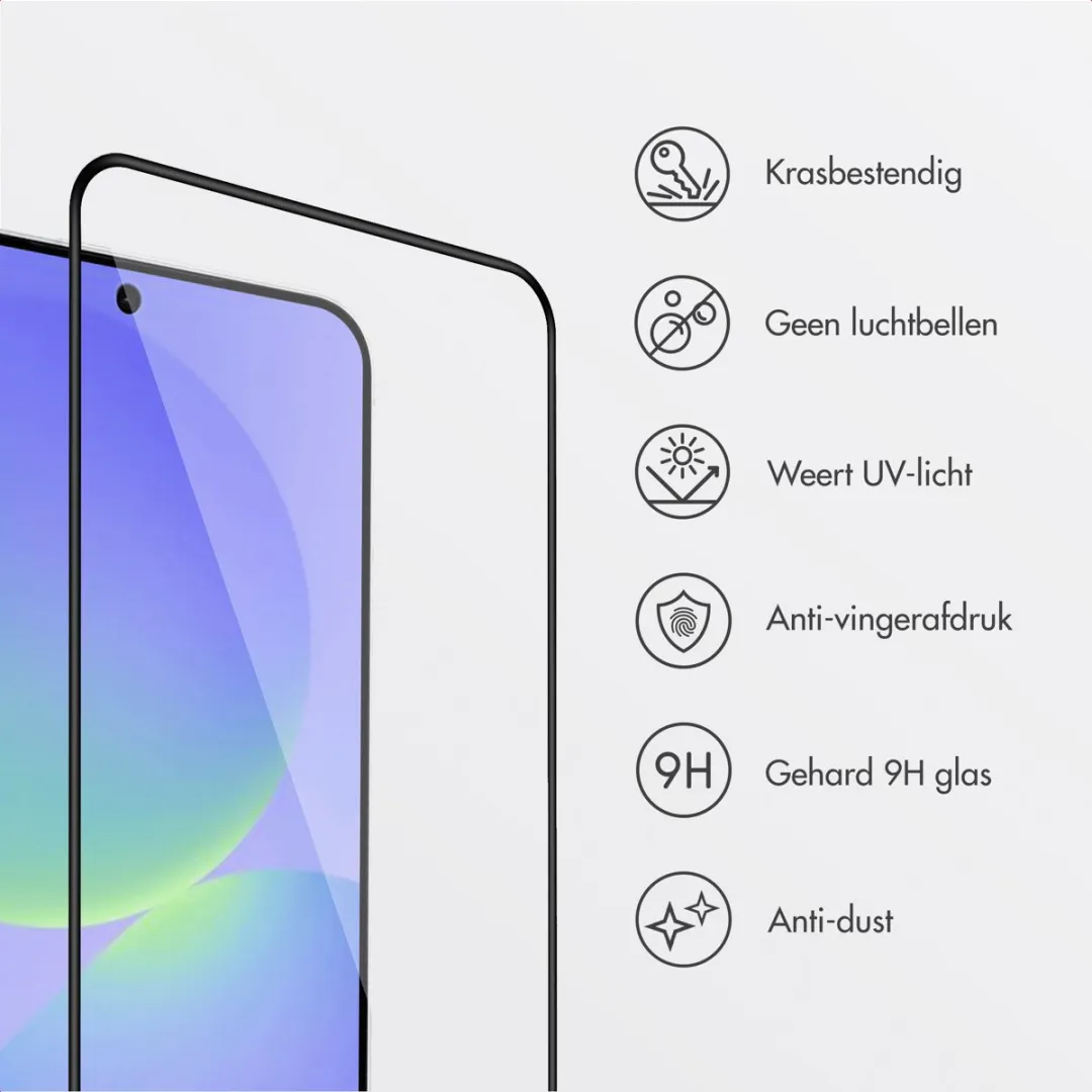 Accezz Screenprotector Samsung Galaxy A36 - Glas met anti-dust applicator
