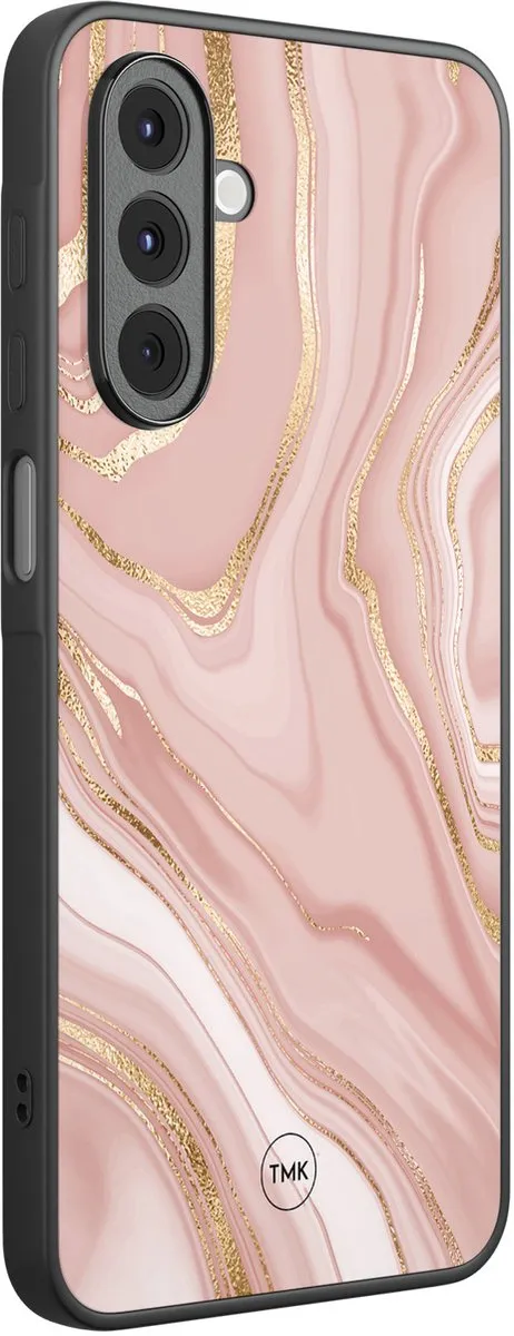 Casevibes Samsung Galaxy A16 TPU Hoesje - Roze Marmer