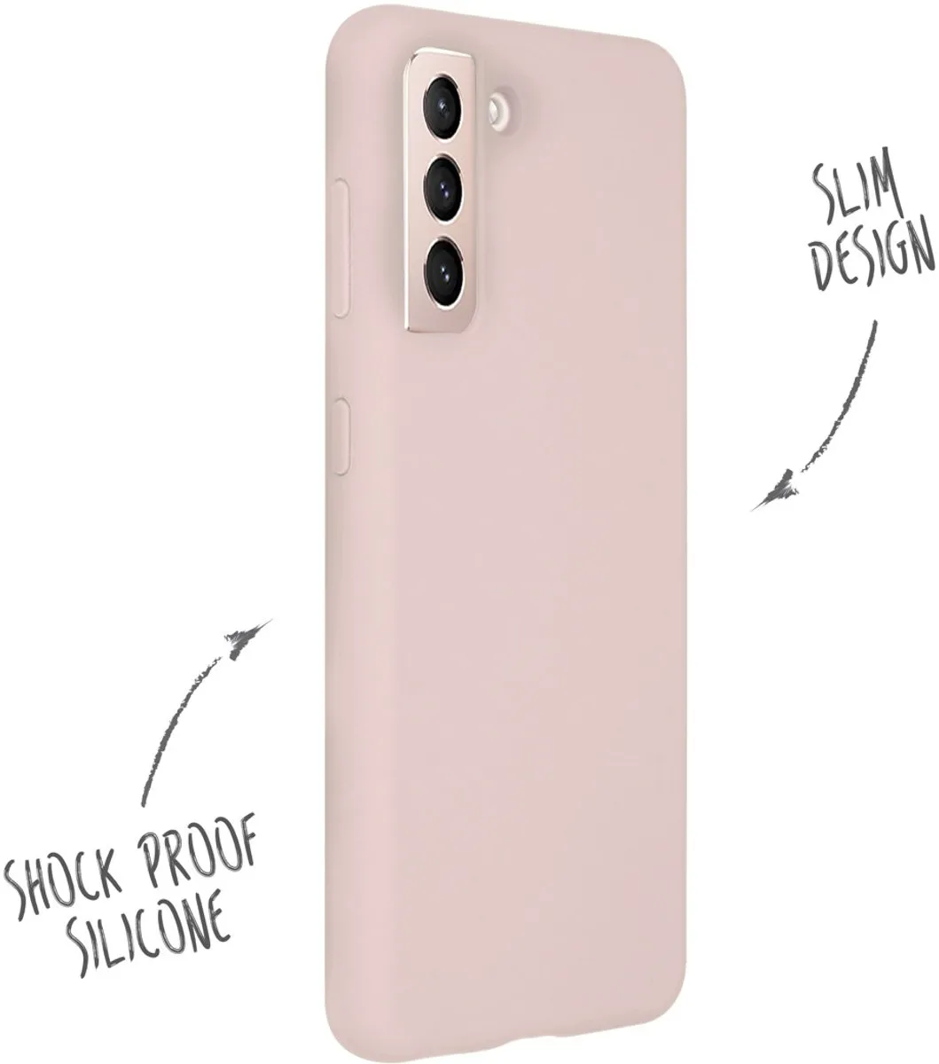 Accezz Hoesje Samsung Galaxy S21 - Roze