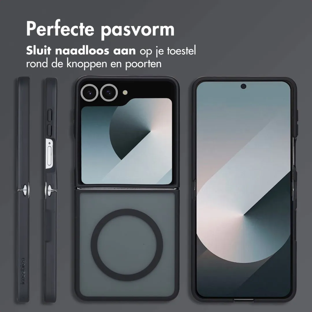 Imoshion Galaxy Z Flip 7 Hoesje Zwart - Magnetische Ring - afbeelding 6 van 6