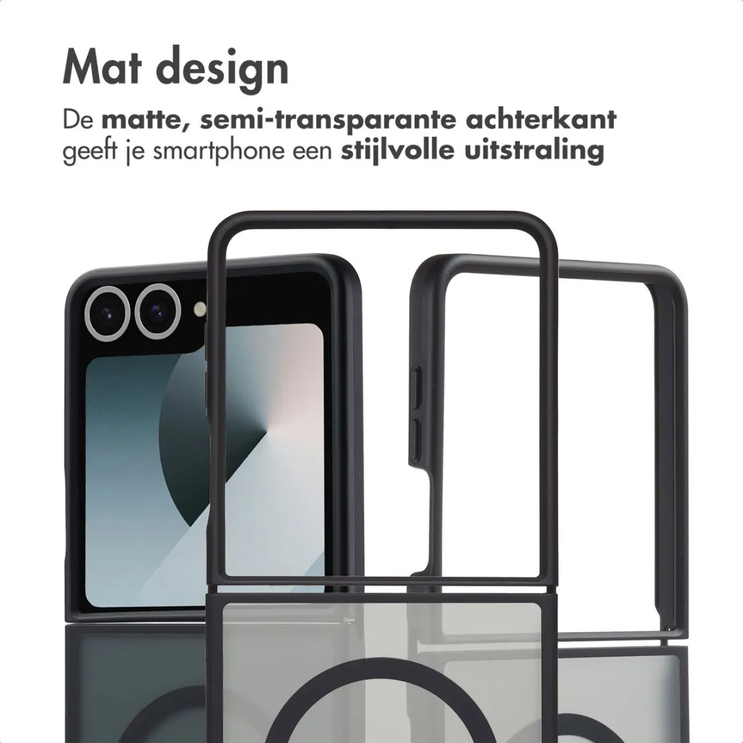 Imoshion Galaxy Z Flip 7 Hoesje Zwart - Magnetische Ring