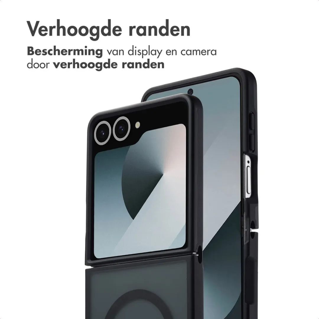 Imoshion Galaxy Z Flip 7 Hoesje Zwart - Magnetische Ring