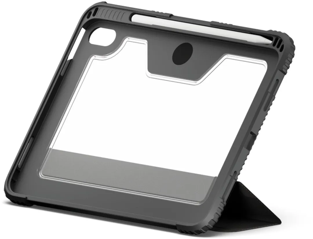Cygnett Workmate 27,7cm Folioblad - Apple iPad 10.9" 2022 - Zwart/Houtskool