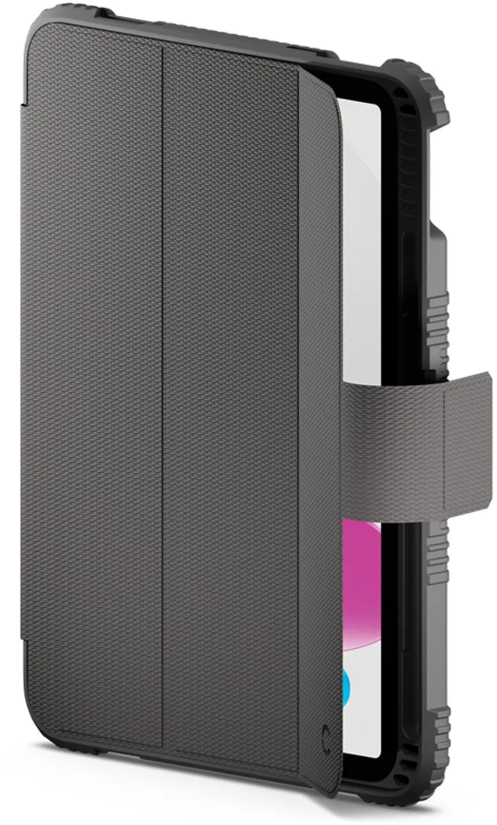 Cygnett Workmate 27,7cm Folioblad - Apple iPad 10.9" 2022 - Zwart/Houtskool
