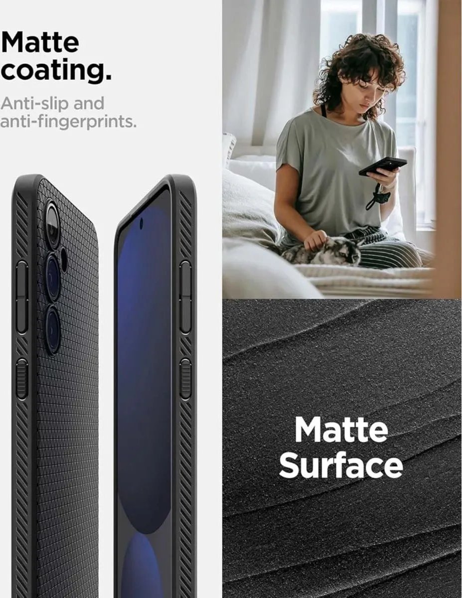 Spigen Liquid Air Hoesje ACS08618 - Samsung Galaxy S24 FE - Matte Zwart