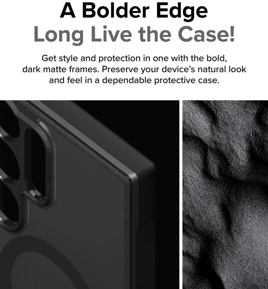 Ringke Fusion Bold Magnetic Hoesje Samsung Galaxy S25 Ultra - Zwart