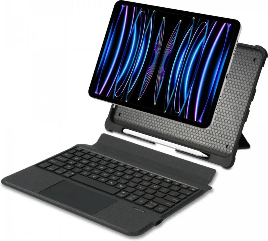 Buddi Thorn Hoes iPad Pro 13 (2024) - QWERTY Toetsenbord - Zwart/Grijs