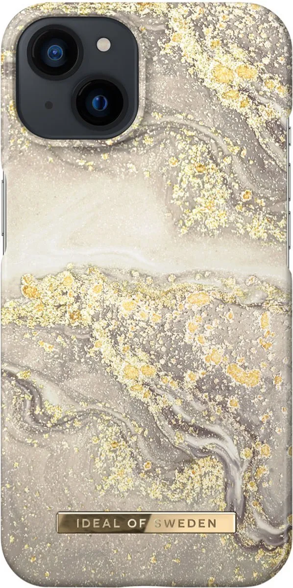iDeal of Sweden iPhone 14 Backcover Sparkle Greige Marble - 7340205166341 - afbeelding 6 van 6