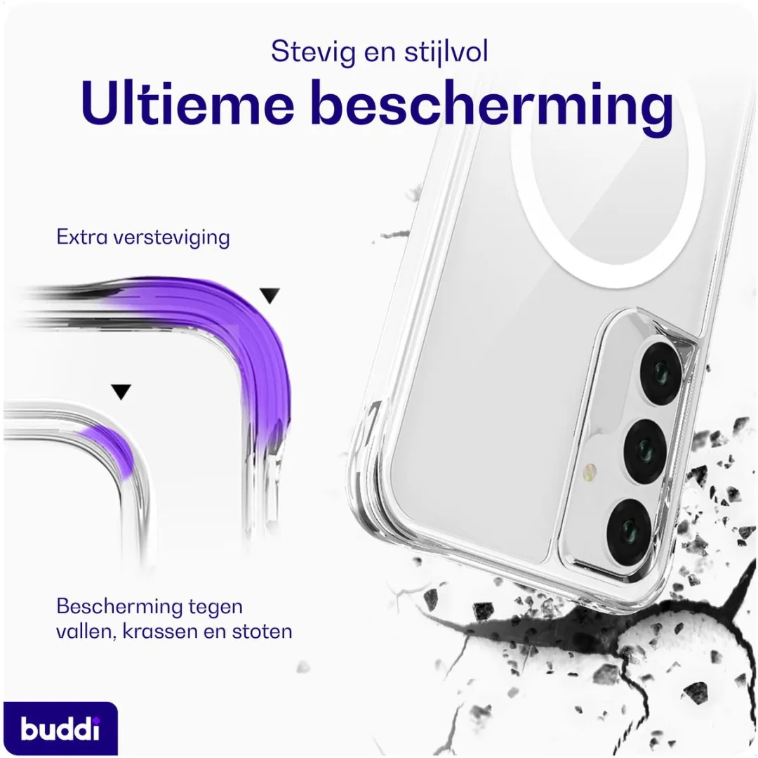 Buddi Core Hoesje Samsung Galaxy A35 - MagSafe - Transparant