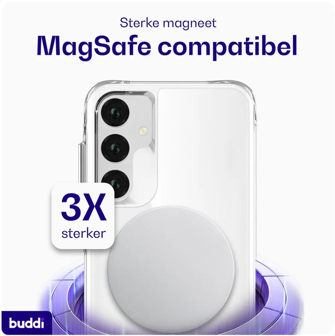 Buddi Core Hoesje Samsung Galaxy A35 - MagSafe - Transparant - afbeelding 6 van 6