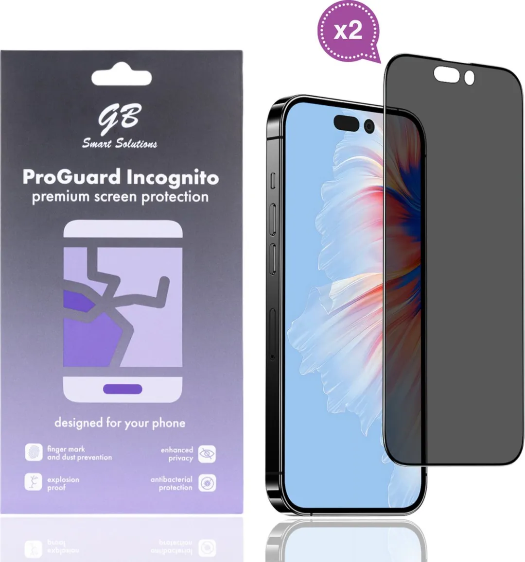 GB ProGuard Incognito Privacy Screenprotector iPhone 15 Pro Max