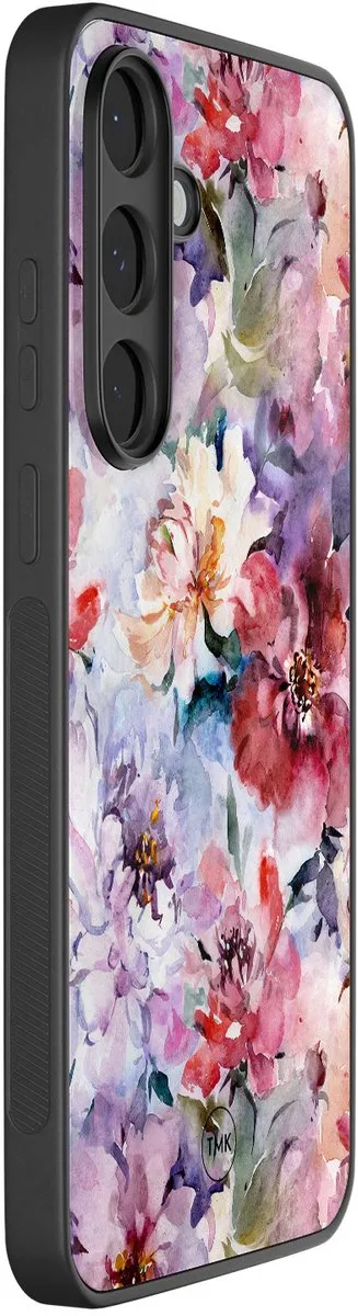Casevibes S/S25FE/B/030 Hoesje Samsung Galaxy S25 FE - Paars Bloemen