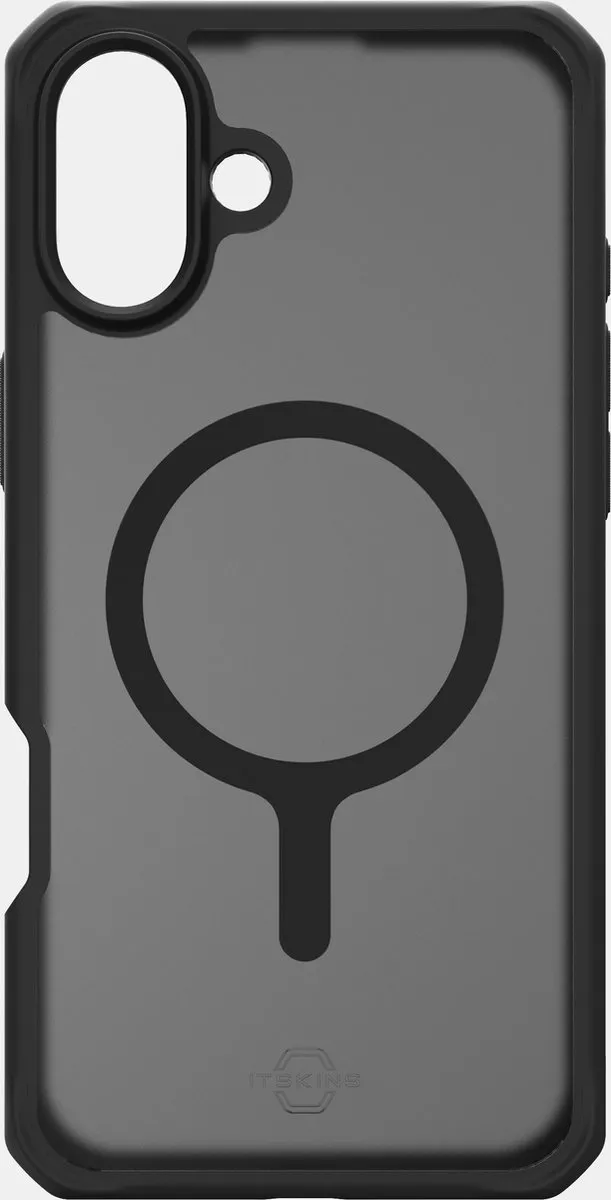 ITSKINS iPhone 16 Plus MagSafe Hoesje Level 2 HybridMagFrost AP6R-HMFRT-BLCK