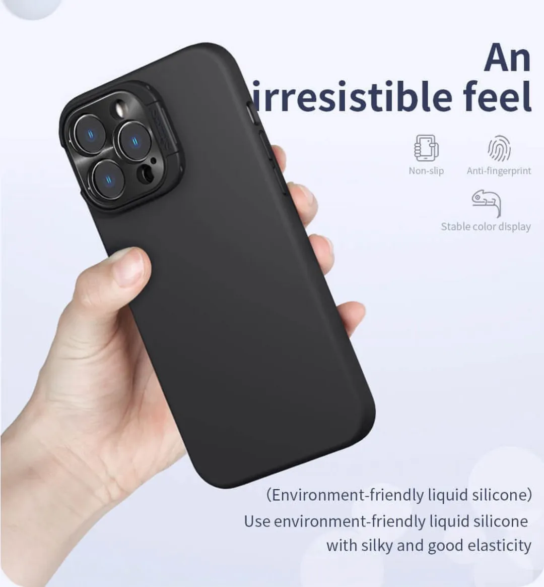 Nillkin Lens Wing iPhone 14 Pro Hoesje - Blauw