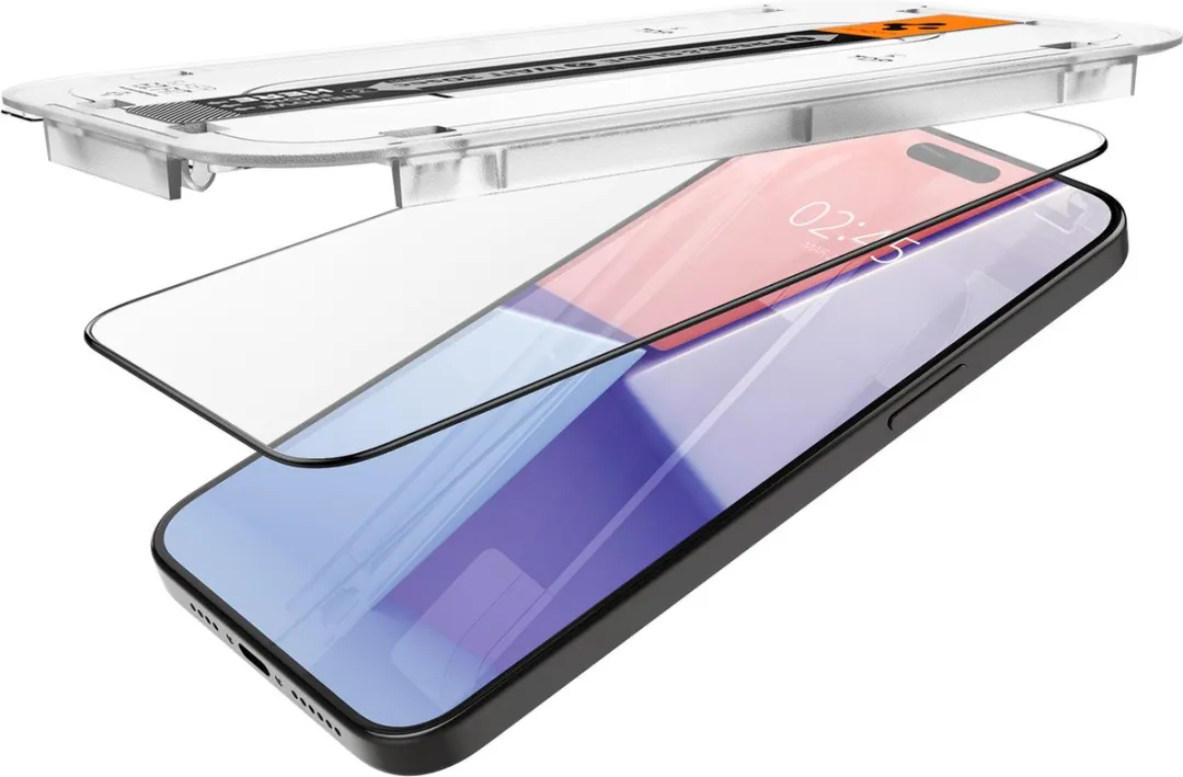 Spigen AGL06873 Screenprotector iPhone 15 Pro Max - 2 Stuks