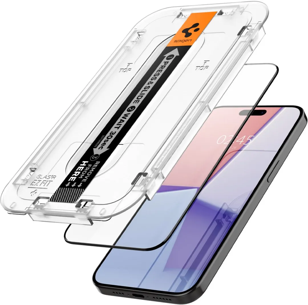 Spigen AGL06873 Screenprotector iPhone 15 Pro Max - 2 Stuks