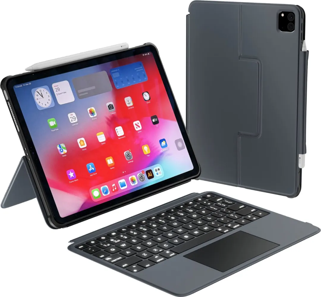 Macally IPKBCASEA11 Toetsenbordhoes iPad Air 11 - Donker grijs