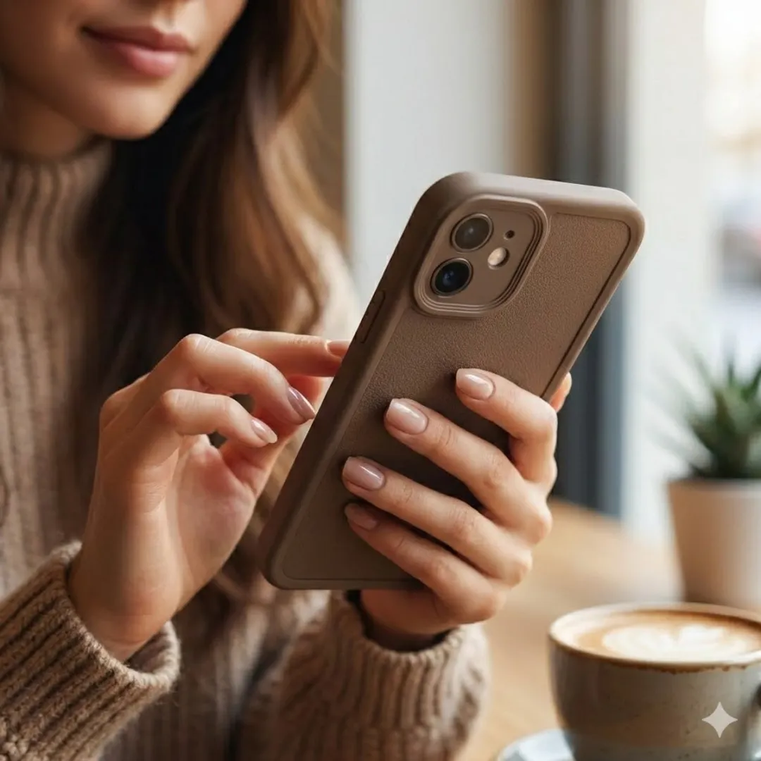 NUVEX iPhone 17 Pro Max Hoesje - 3 Stuks - Zwart/Beige/Bruin