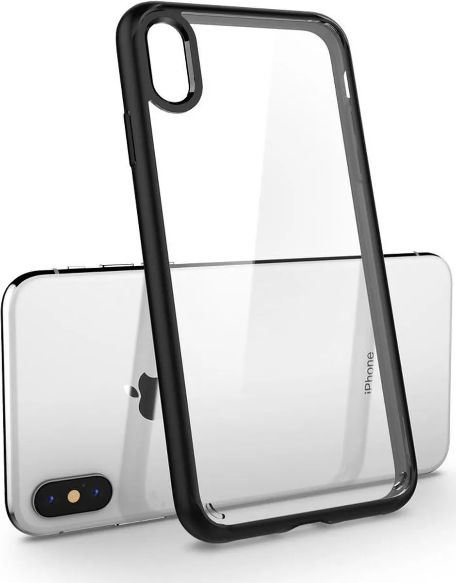 Spigen Ultra Hybrid Bumper iPhone XS Max - Zwart - 8809613766226