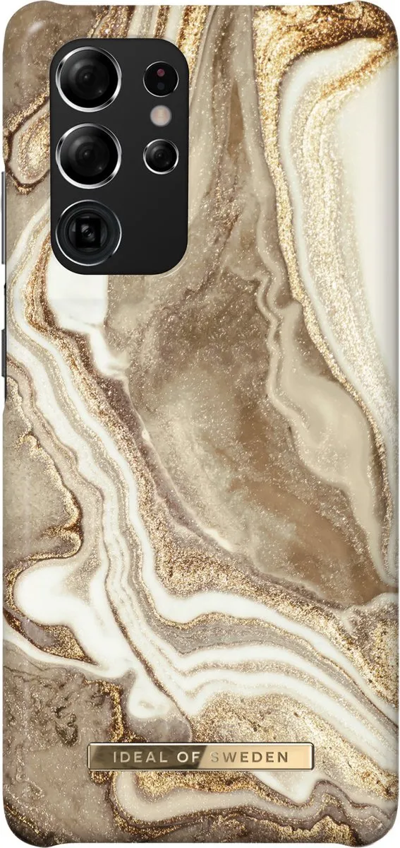 iDeal of Sweden Galaxy S21 Ultra Hardcase Golden Sand Marble