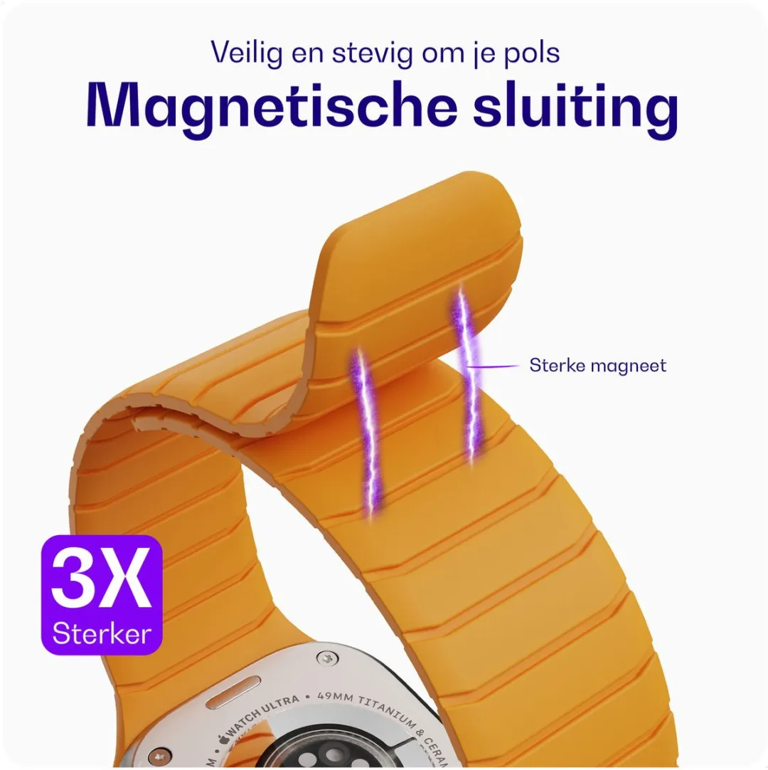 Buddi Fuse Magnetisch Bandje Apple Watch - Geel