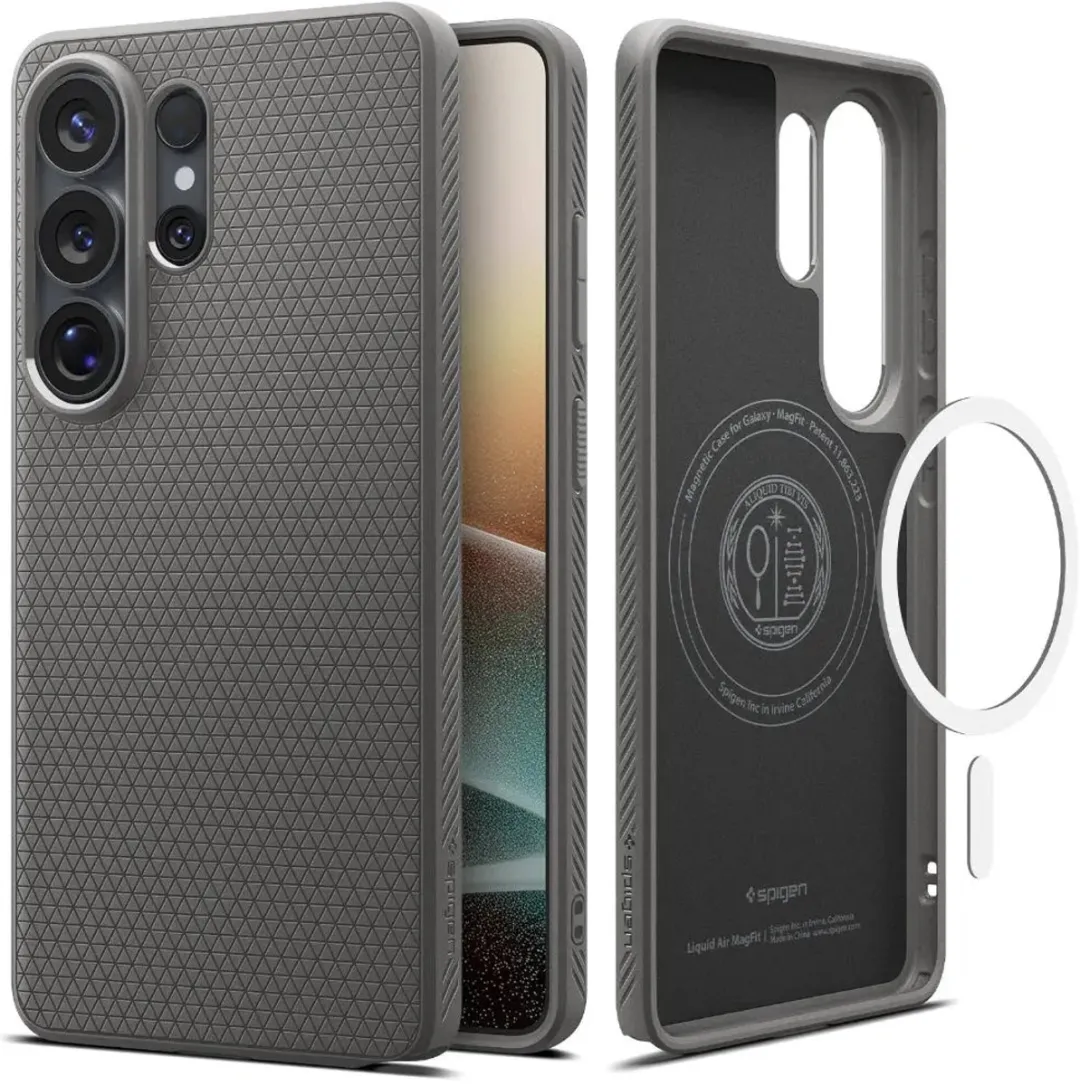 Spigen Liquid Air MagFit Backcover ACS10675 - Samsung Galaxy S26 Ultra - Grijs