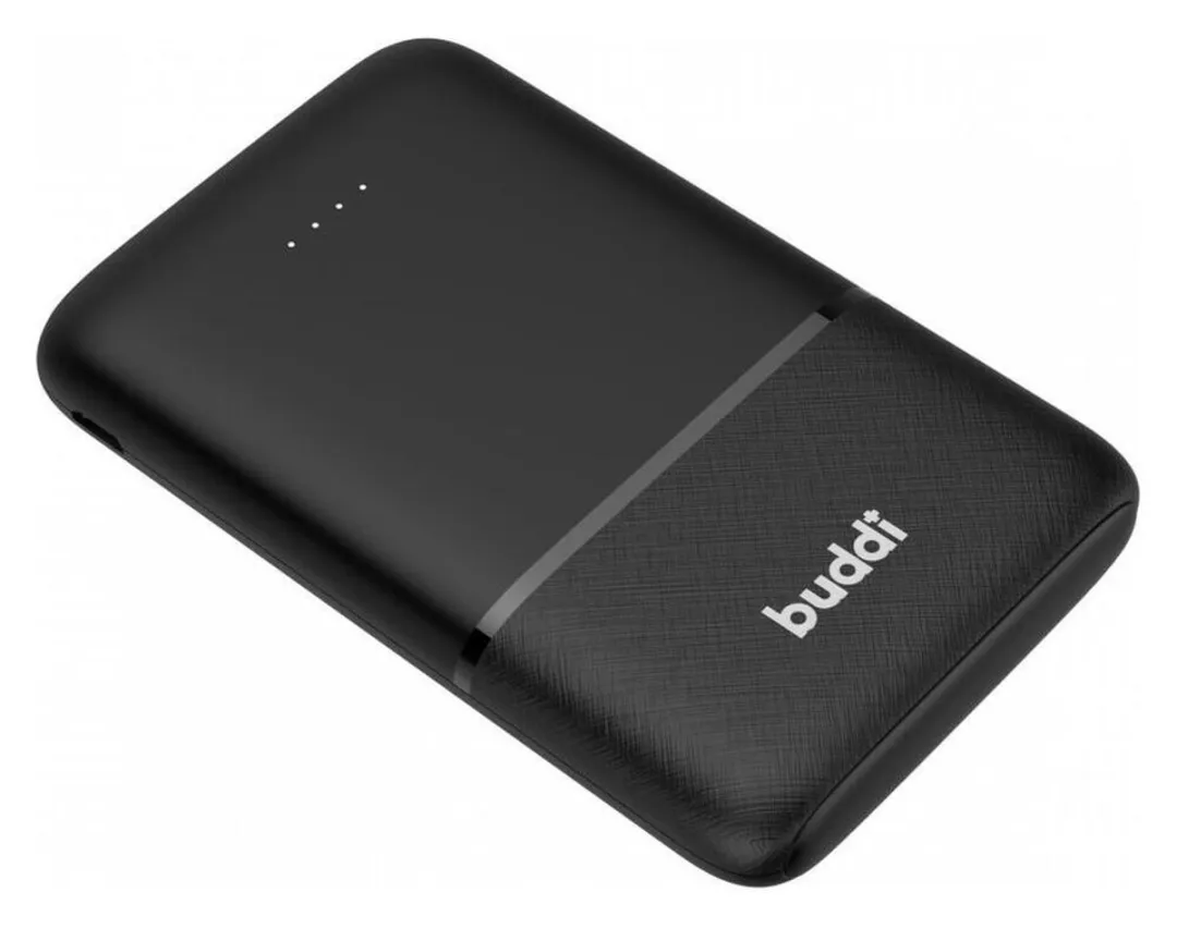 Buddi Go 5.000mAh Powerbank Duo - 2x 18,5W USB-C/USB-A - Zwart