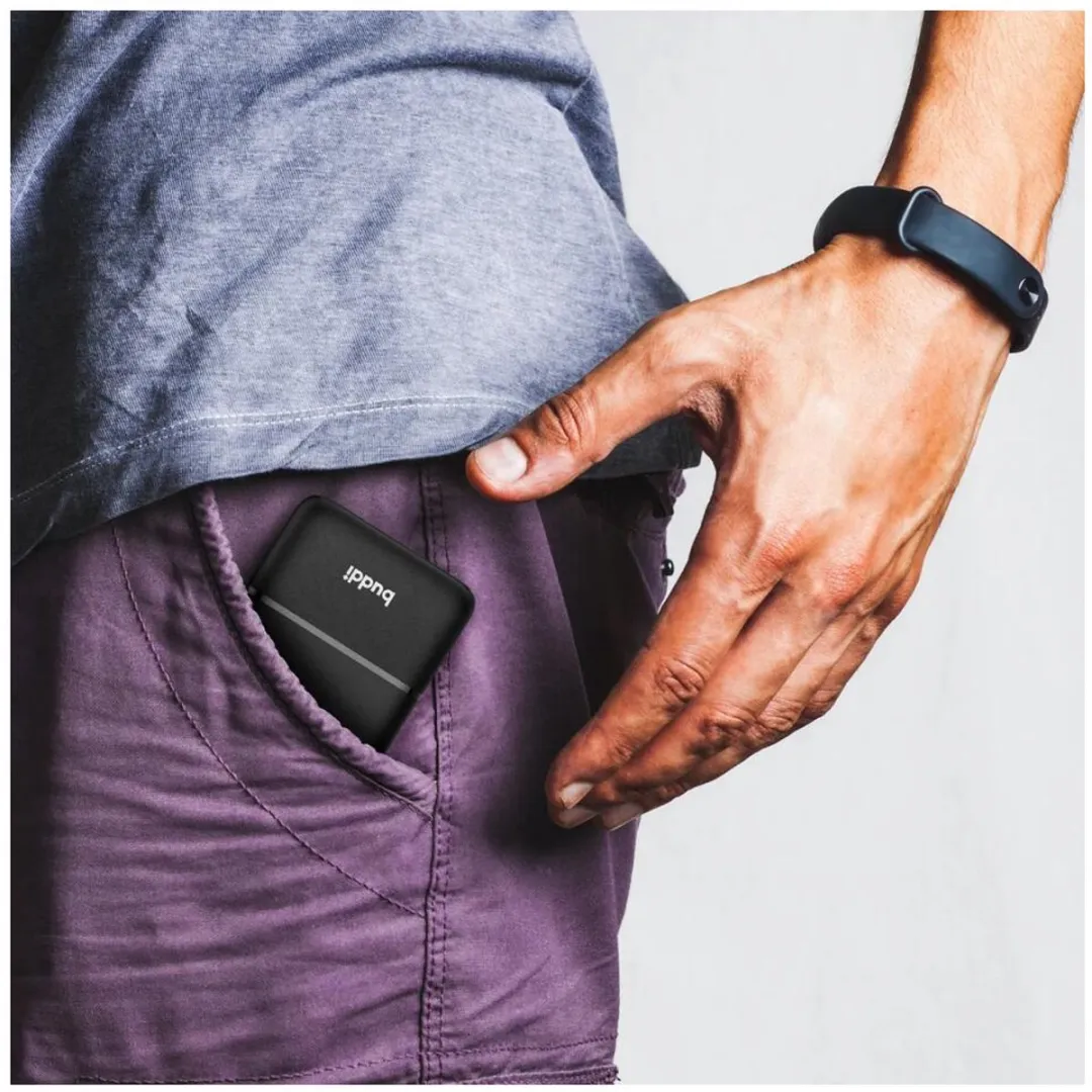 Buddi Go 5.000mAh Powerbank Duo - 2x 18,5W USB-C/USB-A - Zwart - afbeelding 6 van 6