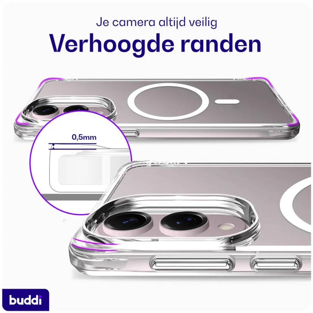 Buddi Core Hoesje Samsung Galaxy S25 Edge - MagSafe - Transparant - afbeelding 6 van 6
