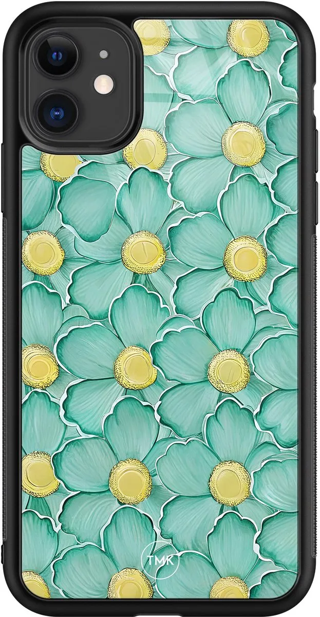 Casevibes iPhone 11 Hoesje Mint Blossom Groen