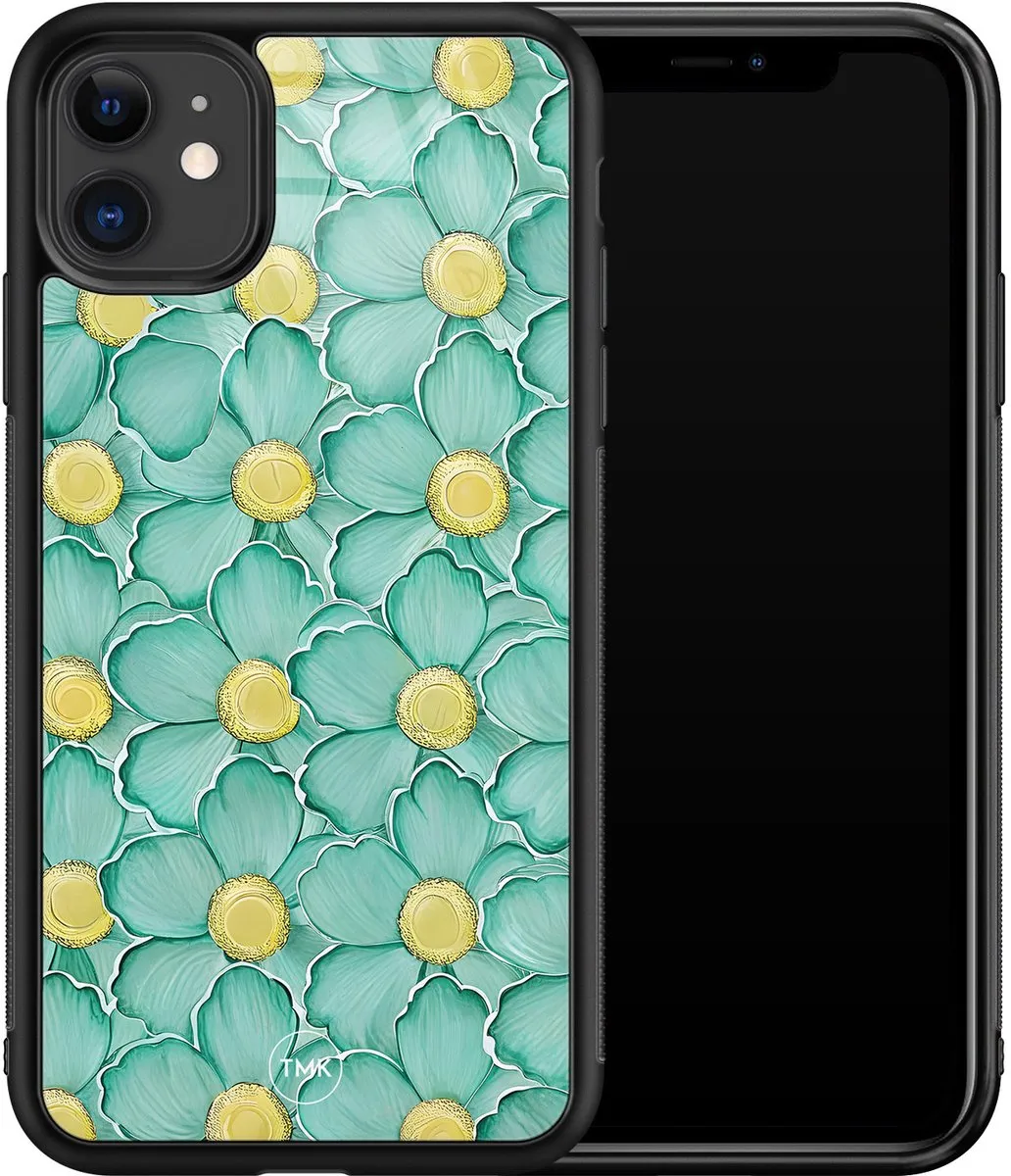 Casevibes iPhone 11 Hoesje Mint Blossom Groen