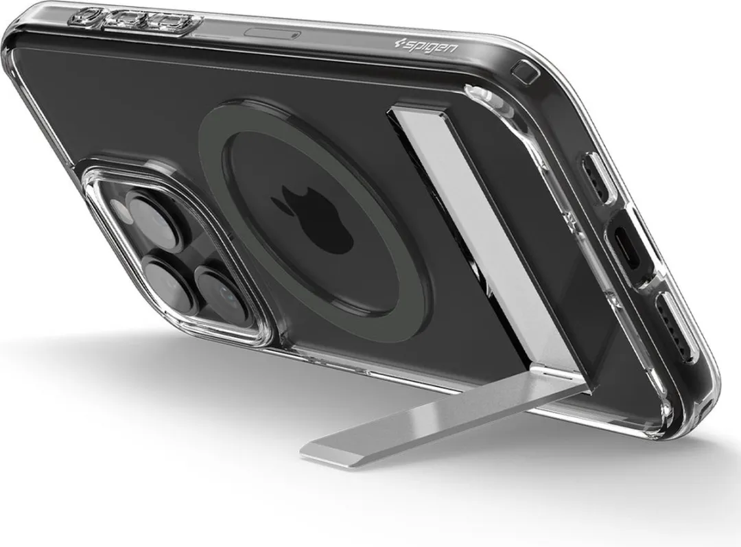 Spigen Ultra Hybrid S MagFit ACS06723 Hoesje - iPhone 15 Pro - Grijs