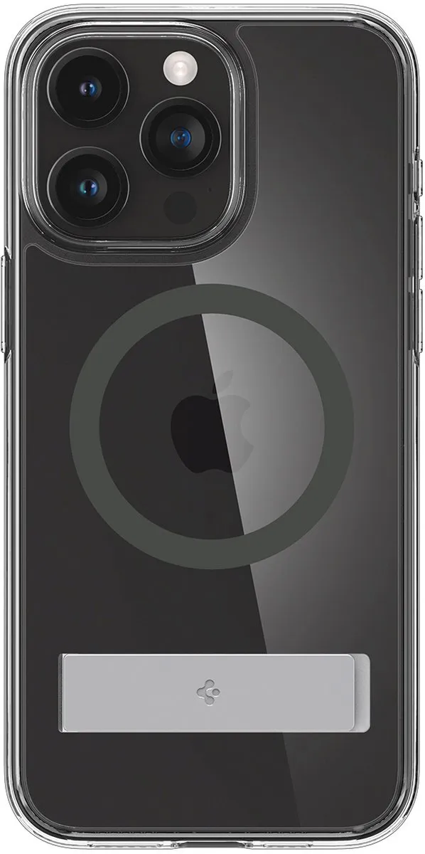 Spigen Ultra Hybrid S MagFit ACS06723 Hoesje - iPhone 15 Pro - Grijs