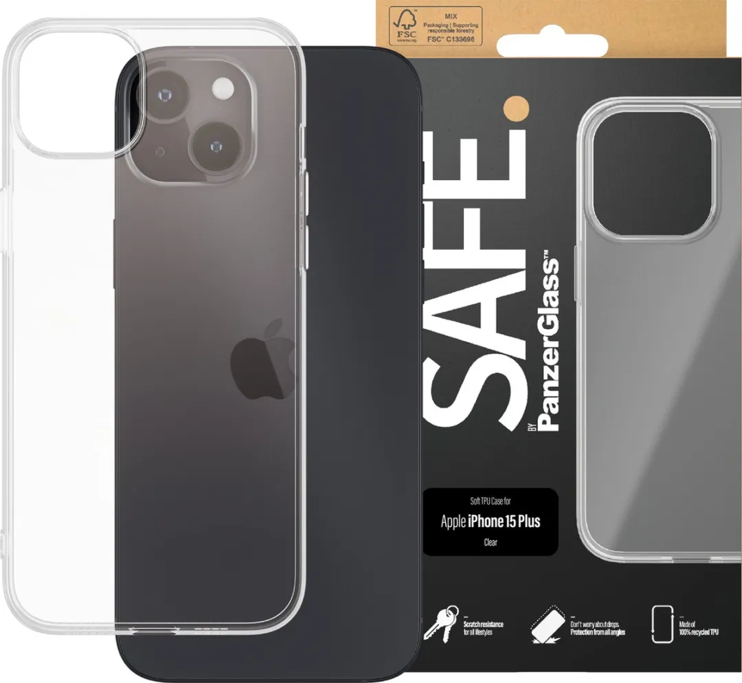 PanzerGlass Hoesje iPhone 15 Plus - Transparant - MPN 5711724955402 - afbeelding 4 van 6