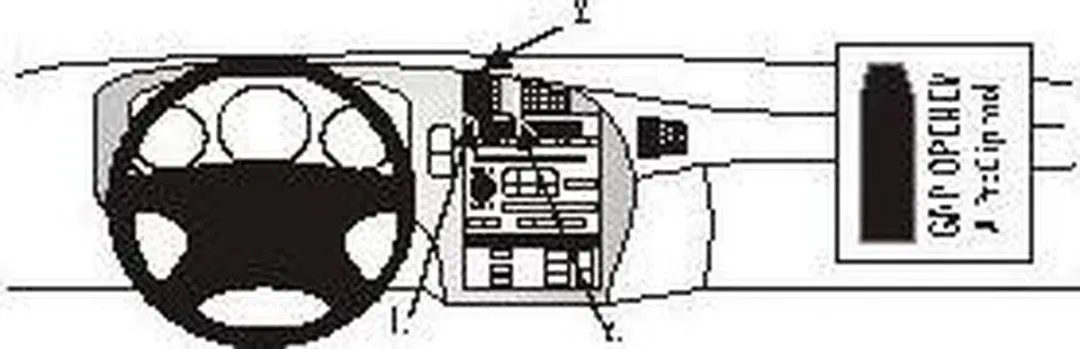 Brodit ProClip 852800 Telefoonhouder - Saab 9-5 1998-2005