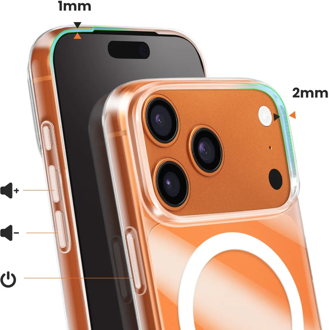 Spigen Liquid Crystal Magsave Case iPhone 17 Pro - Transparant - MagSafe