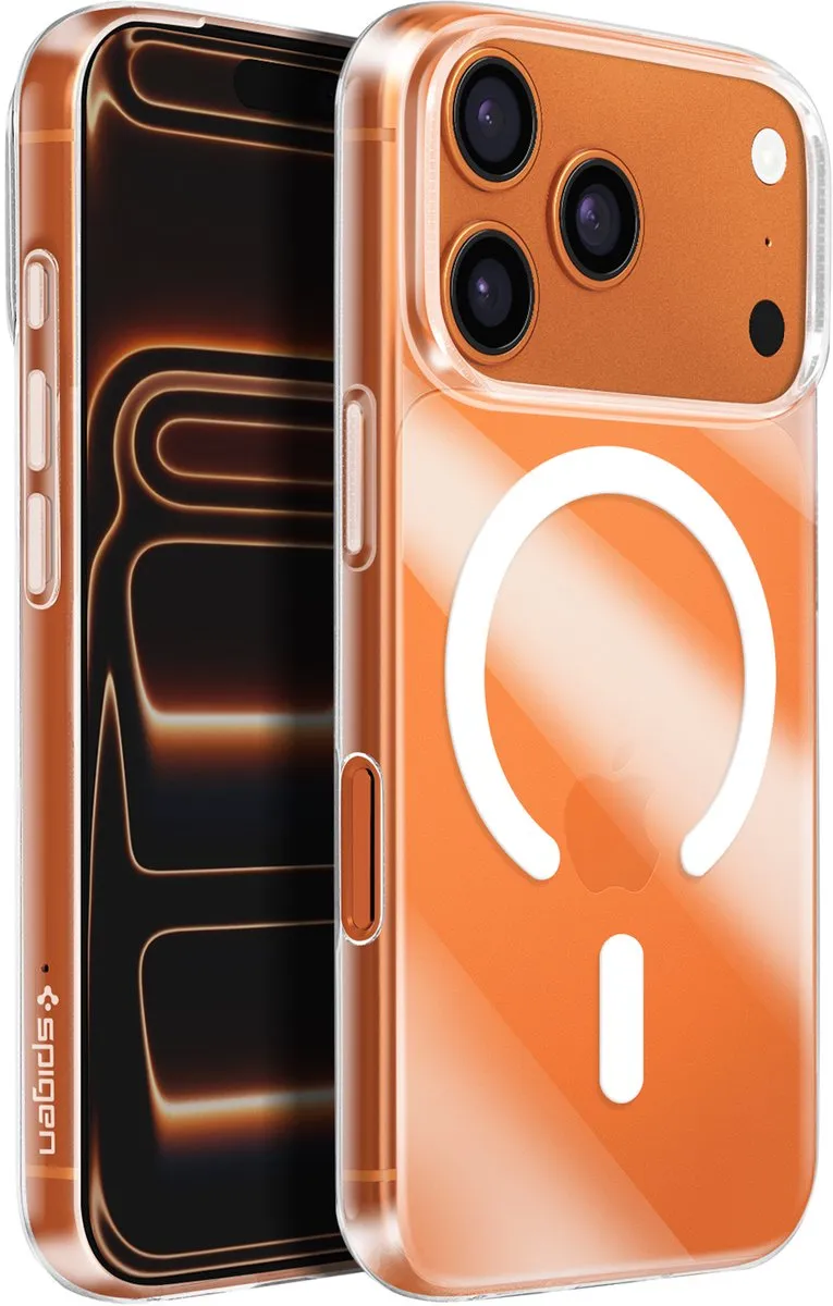 Spigen Liquid Crystal Magsave Case iPhone 17 Pro - Transparant - MagSafe