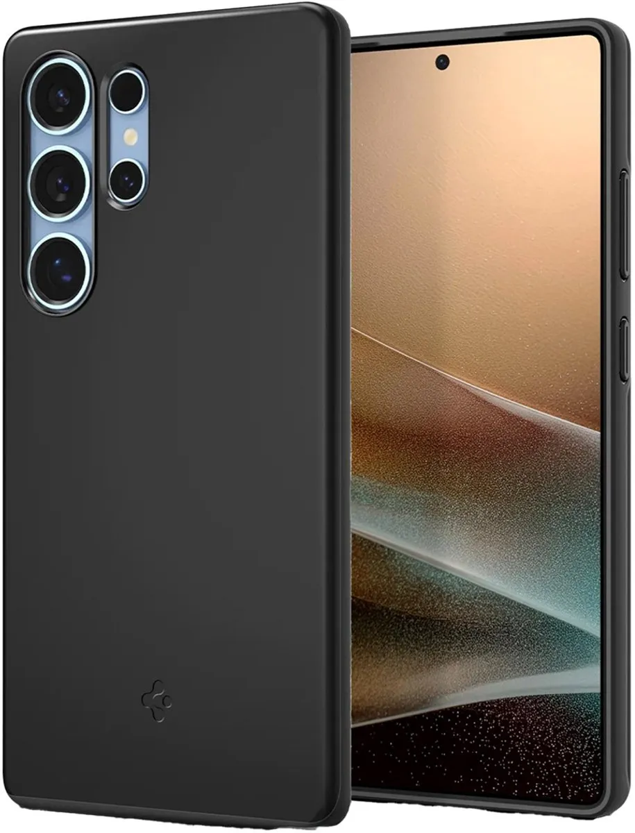 Spigen Thin Fit Backcover ACS08946 - Samsung Galaxy S25 Ultra - Zwart