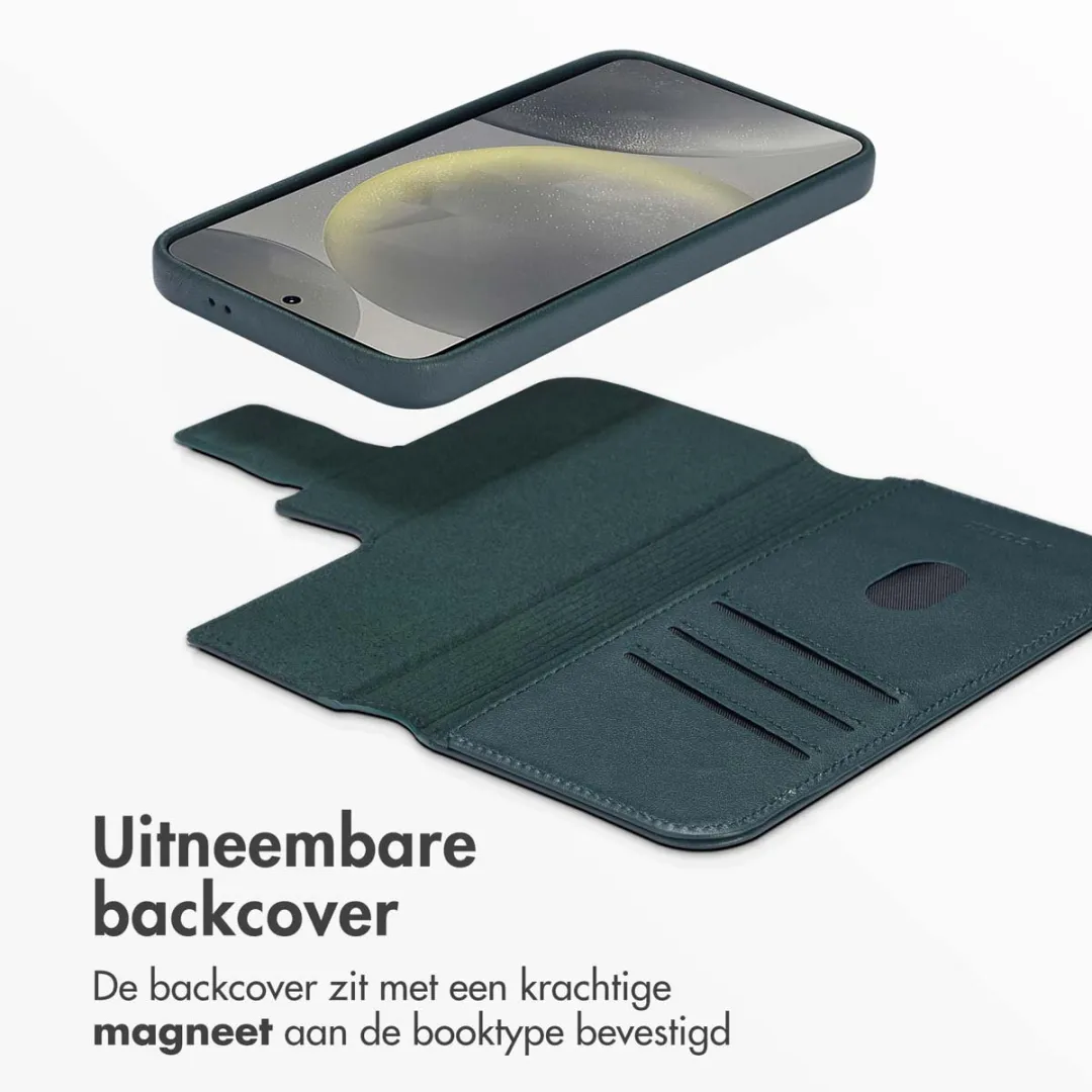 Accezz Hoesje Samsung Galaxy S24 Leather Bookcase 2-in-1 - Cedar Green