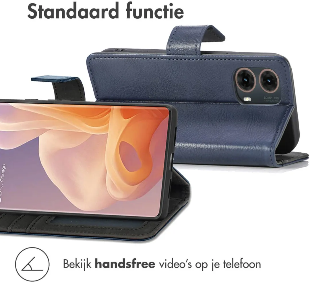 Imoshion Hoesje Motorola Moto G85 3 Pasjes - Donkerblauw