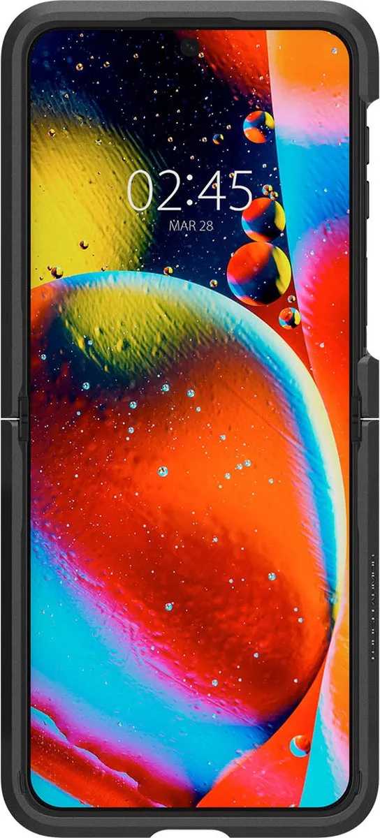 Spigen Tough Armor ACS05111 Hoes - Samsung Galaxy Z Flip 4 - Zwart