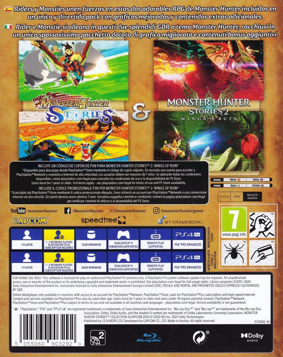Capcom Monster Hunter Stories Collection - PS4