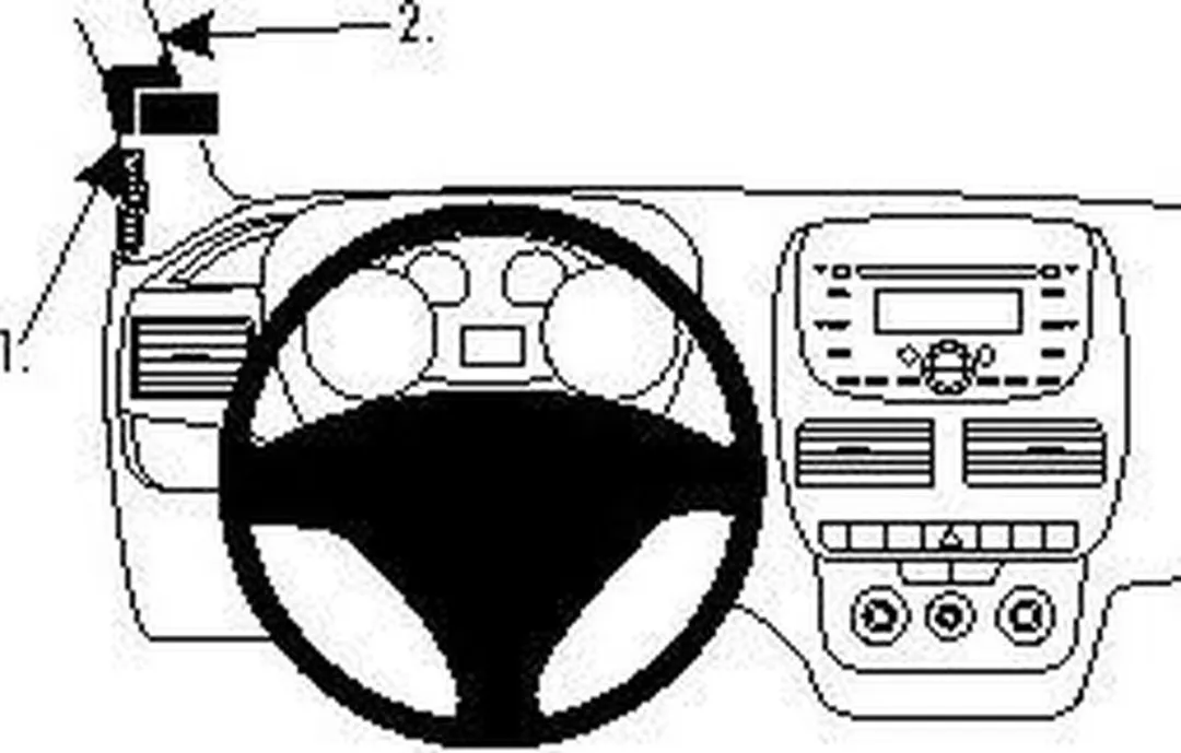 Brodit ProClip 804695 Telefoonhouder - Fiat Doblò/Opel Combo - Zwart - afbeelding 6 van 6