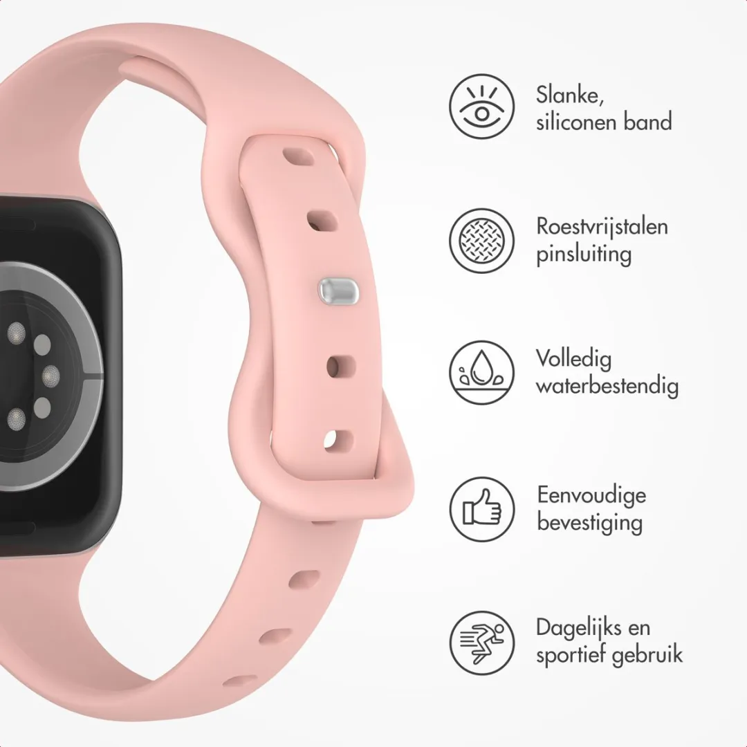 Imoshion Siliconen Bandje Apple Watch 44-49mm - Roze