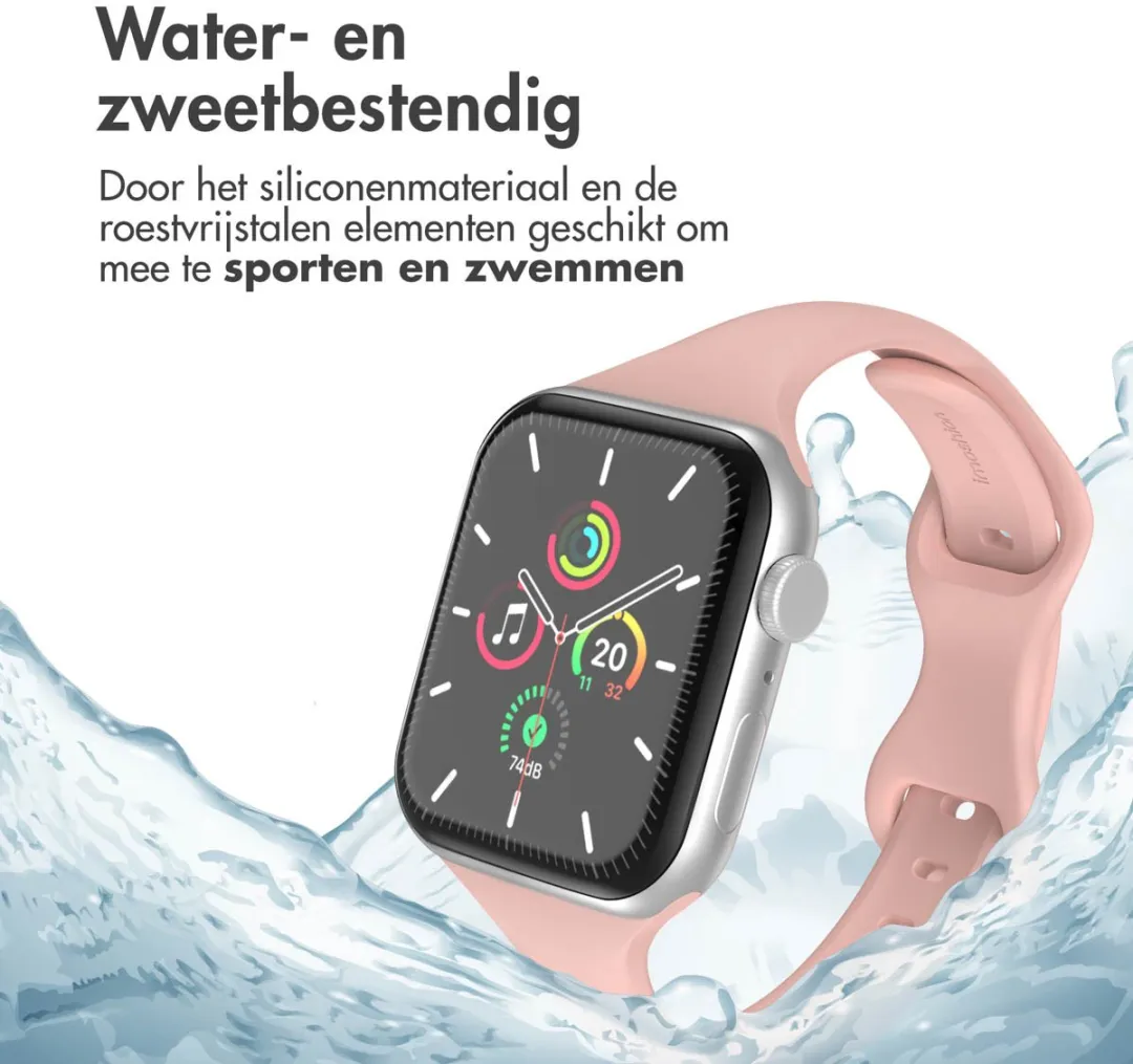 Imoshion Siliconen Bandje Apple Watch 44-49mm - Roze